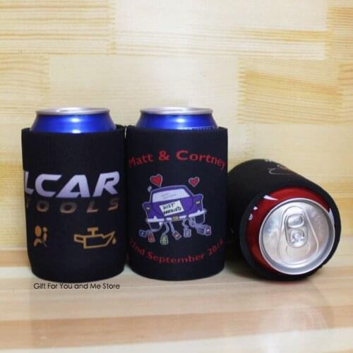 200pcs Covers For Beer Cans Neoprene Stubby Coolers Bag Insulated Ice Pack Gel Can Cooler Wedding Small Can Sleeve for Business