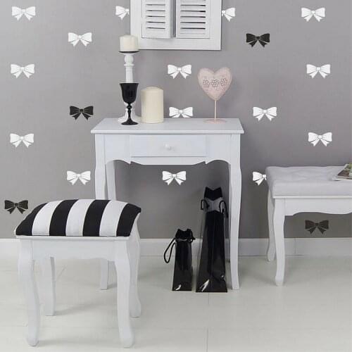 30pcs bows wall sticker for kids room lovely room decor for girls bedroom beauty salon wall decal vinilos parede mural A682