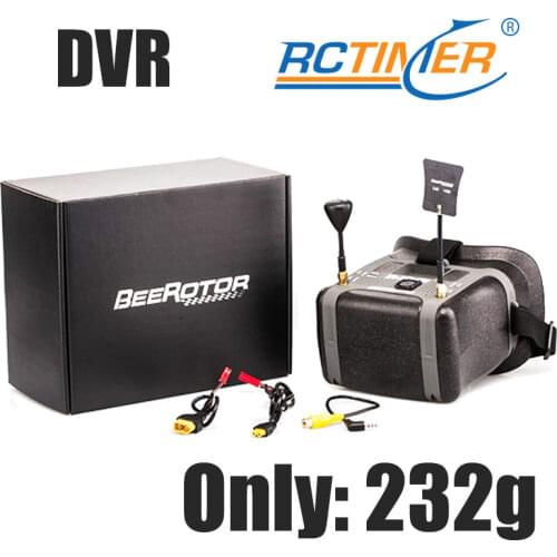BeeRotor BVONE 5.8G 40CH Diversity FPV DVR Goggles 5" LCD