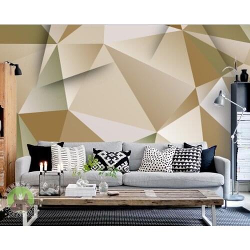 Beibehang Custom wallpaper 3d stereo photo mural Nordic high-end 3D abstract geometric living room background wall 3d wallpaper
