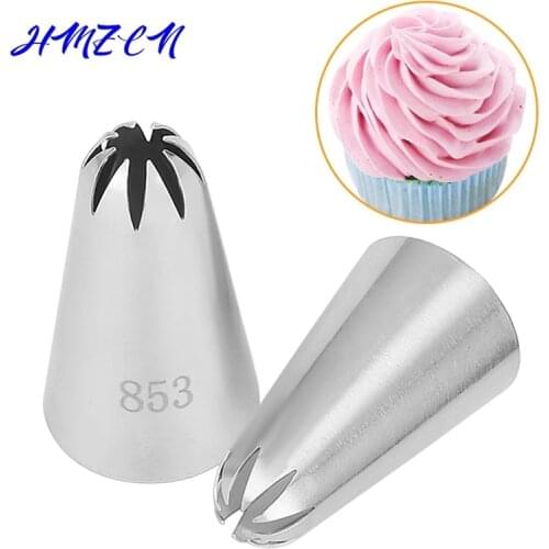 1PCS Big Size Cake Decorating Tools Stainless Steel Cream Nozzles Icing Piping Pastry Tips Bakeware Cupcake Piping Nozzle #853