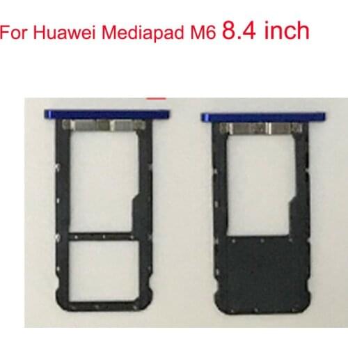For Huawei Mediapad M6 8.4 inch 4G LTE Sim Card Holder Tray Card Slot For Huawei Mediapad M6 WIFI SD Card Holder
