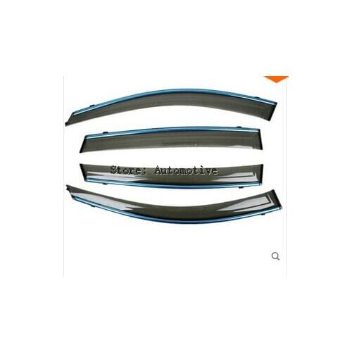 High quality ABS Rain Window Sun Visor Sunvisor Trim Exterior Windows Visor 4pcs For Mazda 6 ATENZA Sedan 2014 2015 2016