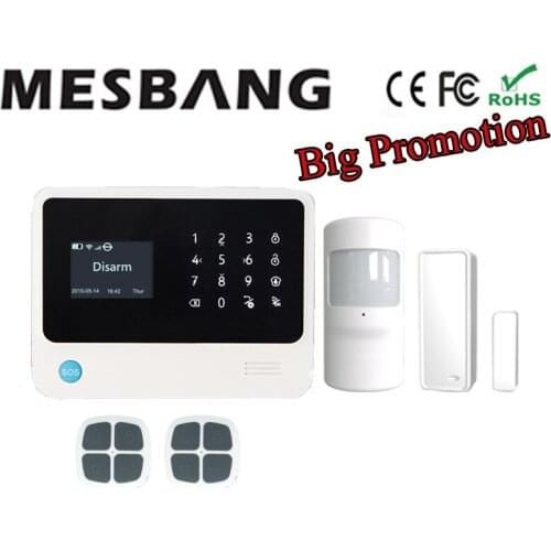 GSM alarm system wifi alarm system home security alarm system wireless with English, French,Russian,Spanish,Dutch and APP