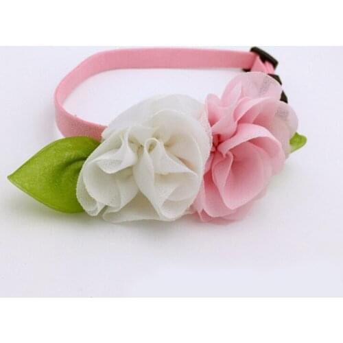 Beautiful Pet Wedding Flower Collars Princess Necklace Cat Collar Puppy Rabbit Married Supplies Pet Accessories