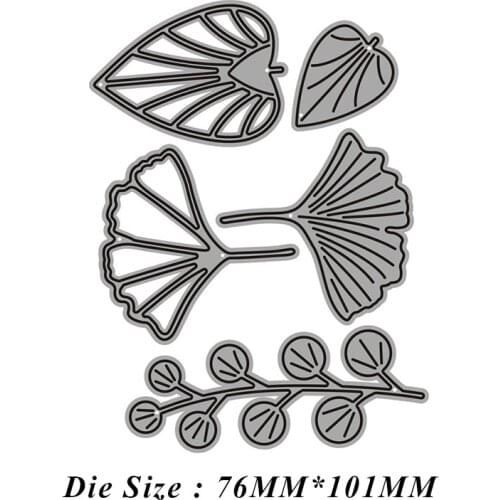 Leaves Frame New Metal Cutting Dies for 2021 Scrapbooking Edge No Stamps Stencil Cuts Crafts Decoration Molds Cutter Paper