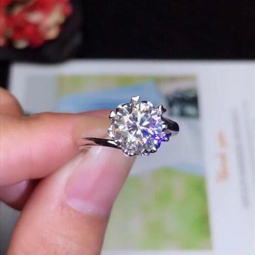 Moissanite, Classic style, super hot gems, comparable to diamonds, 1 carat, 2 carats