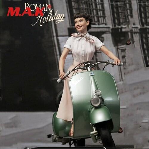 Blitzway 1/4 Scale Audrey Hepburn Princess Ann and Vespa 125 Scooter Figure Set For Collection