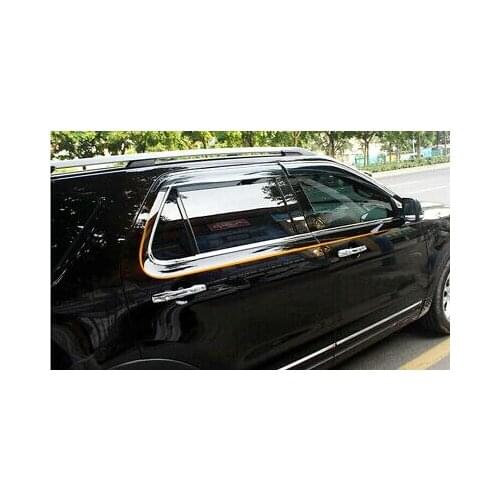 Stainless Side Door Bottom Window Sill Trims 6pcs For Ford Explorer 2011-2014