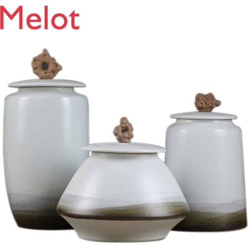 New Classical Chinese Ceramic Decoration Home Living Room Study Storage Jar Soft Decoration Handicraft Equipment Ornaments
