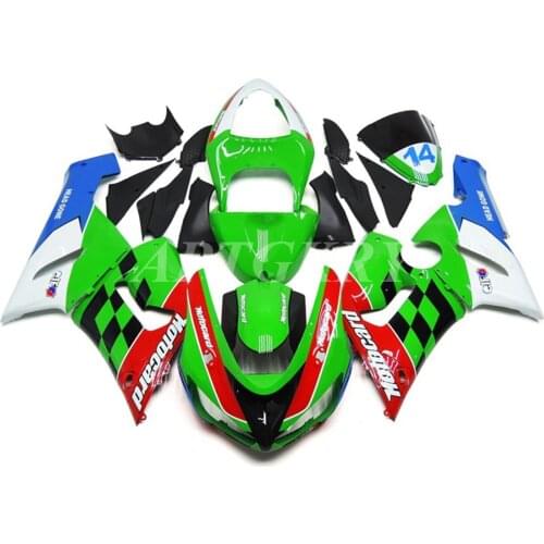 New ABS Plastic Shell Motorcycle Fairing kit Fit For Kawasaki Ninja ZX6R 636 ZX-6R 2005 2006 Bodywork set Green Red