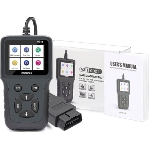 V311 OBD 2 II Scanner Handheld Color LCD Display OBD2 Practical Multi-functional Durable Portable Auto Car Diagnostic Too
