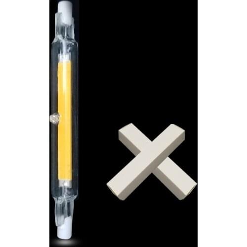 R7S LED 118mm 78mm Dimmable COB Lamp Bulb Glass Tube 15W 30W Replace Halogen Lamp Light AC 220V 230V R7S Spotlight