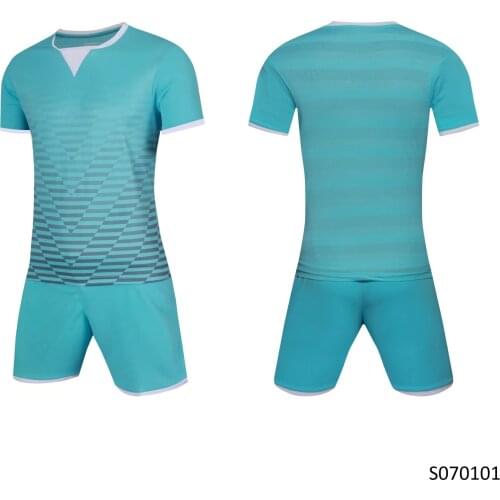 High quality football soccer kits uniforms training set free shipping supporting customization quick dry fabric slim cut design