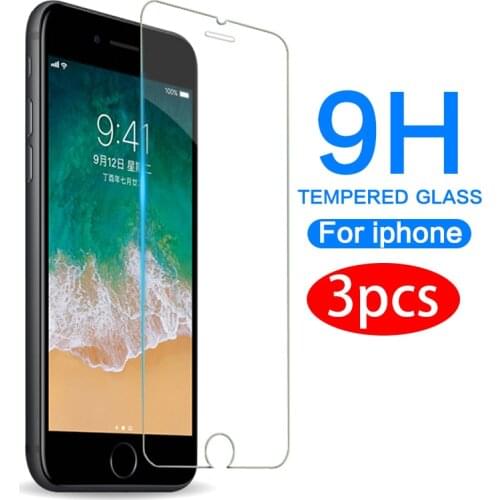 Protective glass for iphone 6 7 plus 6 6s 8 plus 11 Pro XS max XR glass iphone 7 8 x 11 screen protector glass on iphone 7 6S 8