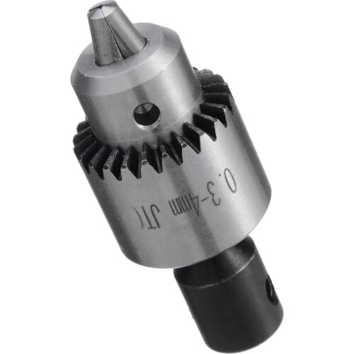 1 Set Electric Drill Chuck + 5mm Shaft Connecting Rod With 2pcs Spanners For 0.3-4mm JT0 Drill Clamp