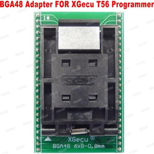 100% Original New BGA48 Adapter For XGecu T56 Programmer Encapsulation LFBGA48, 8*6mm, spacing 0.8mm Free shipping
