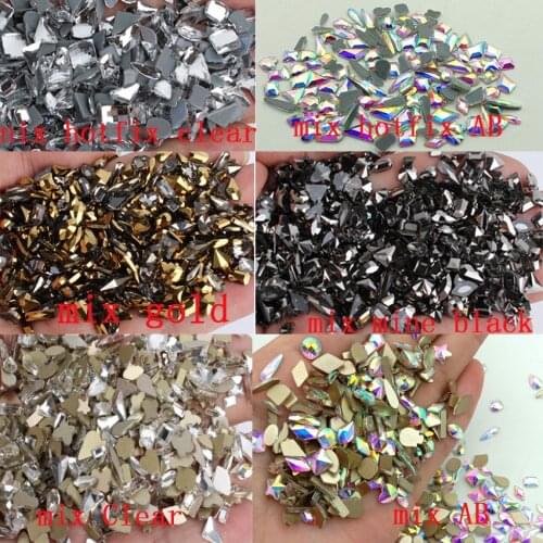 120pcs Mix Style Strass Nail Art Decoration Rhinestones Crystals Gems For Nails Accessories Jewelry Nail Supplier