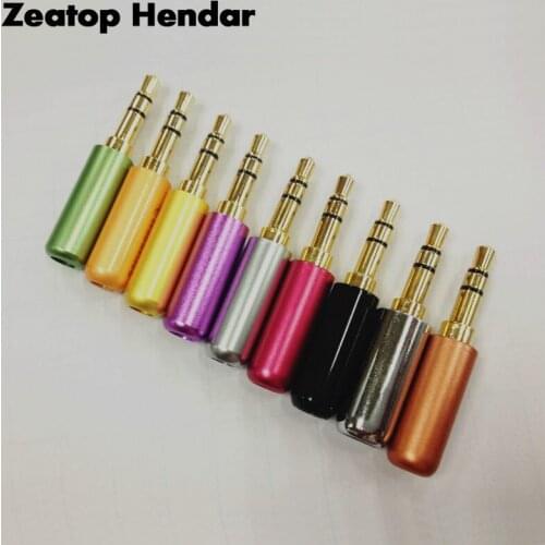 10PCS 3.5 mm Plug Audio Jack 3Pole Gold-plated Earphone Adapter For DIY Stereo Headset Earphone or Used for Repair Earphone