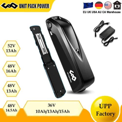 EBike Battery Pack 36V 48V 52V 13Ah 14.5Ah 19.2AH Hailong Electric Bicycle 18650 21700 Battery for Bafang BBSHD 500W 1000W Motor