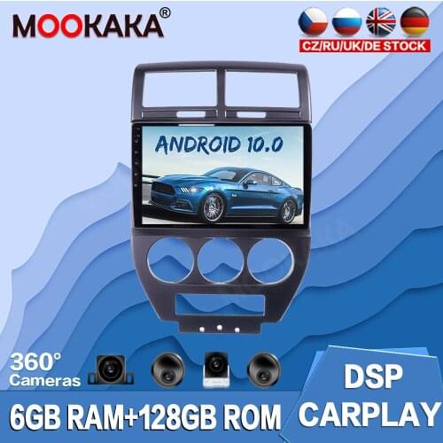 For Jeep Compass MK 2006-2010 Android 10.0 128G Car Multimedia Player Radio GPS Navigation Auto Stereo Recorder Head Unit Audio