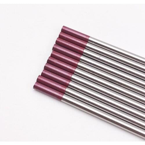 Free Shipping 10PCS 2% red tip WT20 Thorium Tungsten electrode 2.0mm for TIG welding