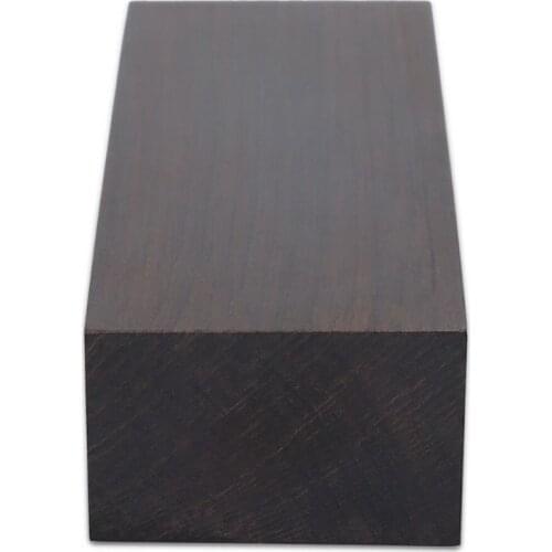 E5BD African Ebony Lumber DIY Knife Handle Material Wood Blanks Guitar Parts 120*40*25mm