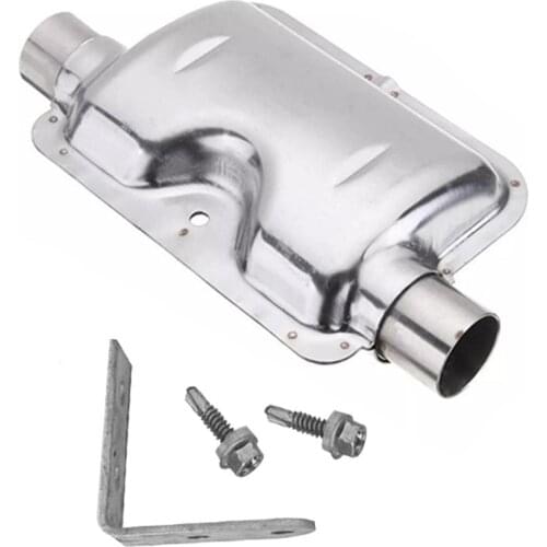 120cm Exhaust Muffler Silencer Stainless Steel Pipe Silencer Heater Kit Car Heater Accessories