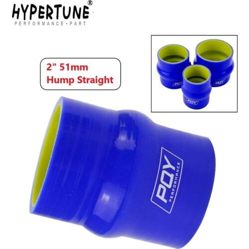 Hypertune - 2" 51mm Hump Straight Silicone Hose Intercooler Coupler Tube Pipe Blue&yellow HT-HSH0020-QY