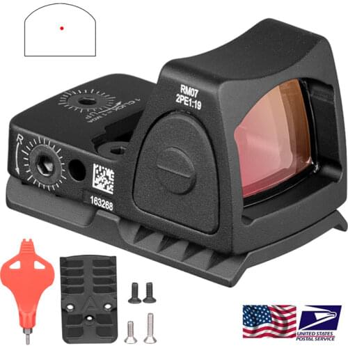 Mini RMR Red Dot Sight Collimator Base Handgun Glock Reflex Sight Scope fit 20mm Weaver Rail For Airsoft Hunting Rifle