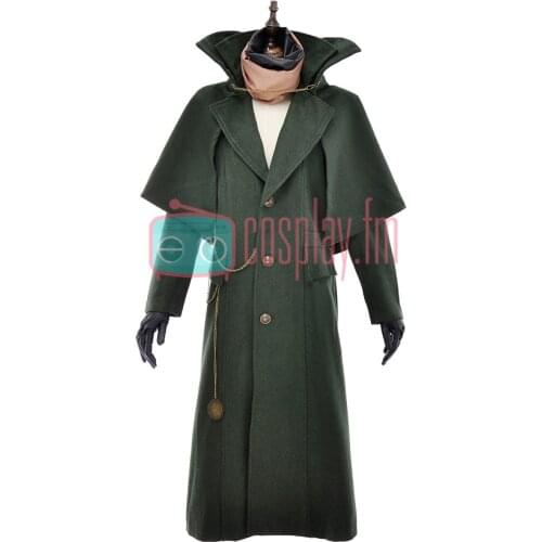 Bloodborne hunter cosplay costume with hat winter coat Christmas costume gift