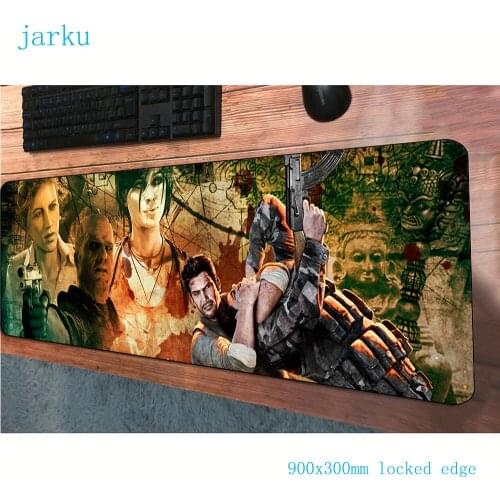 Uncharted mousepad 900x300x3mm gaming mouse pad Beautiful gamer mouse mat pads game computer padmouse present laptop play mats