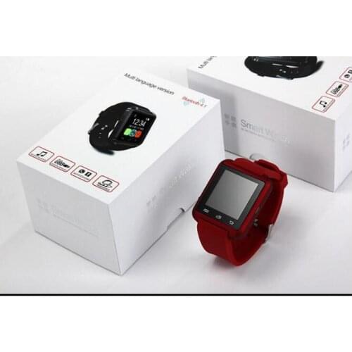 Buy 10 pieces brand new bluetooth phone watch U8 black or white support pedemeter message reminder