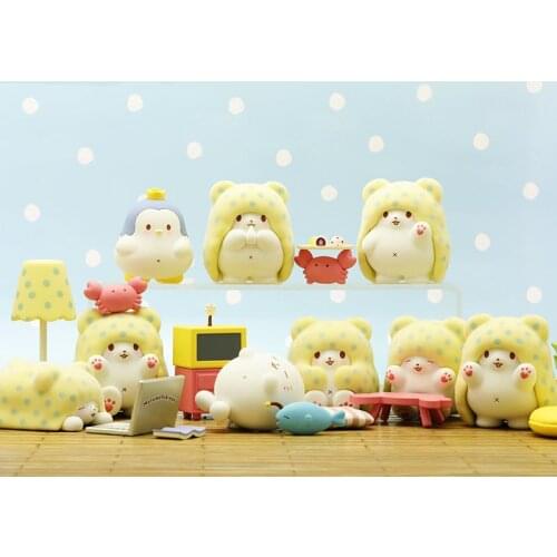 Trendy Kid Doll 52TOYS Blanket Bear House Home Birthday Gift Computer Desktop Decoration Kawaii Toy Blind Random Box