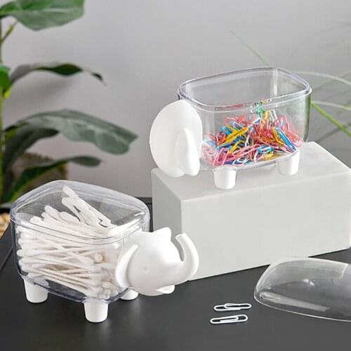 Nordic Wind Bottle Creative Sheep Transparent Plastic Storage Tank Living Room Tea Table Storage Box Office Desktop Decoration