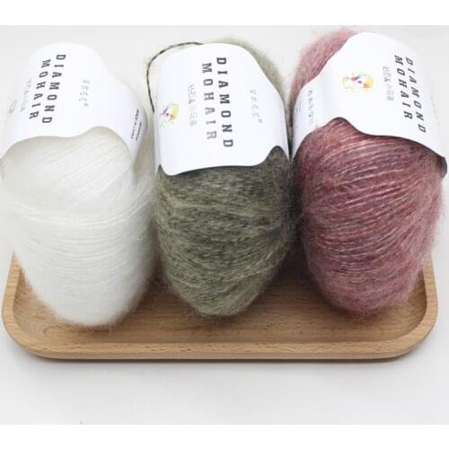 25g/Ball Mohair Yarn Anti-pilling Crochet Skin-Friendly Baby Wool Thread For Knitting Sweater Shawl For Cardigan Scarf
