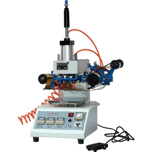 Pneumatic Bronzing Machine High Precision Small Fully Automatic Leather Hot Stamping Machine Marking Machine Coding Machine