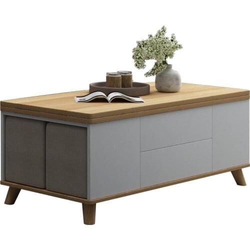 Lifting Coffee Table Dual-Use Small Apartment Simple Mini Multi-Functional Creative Nordic Living Room Home Tea Table