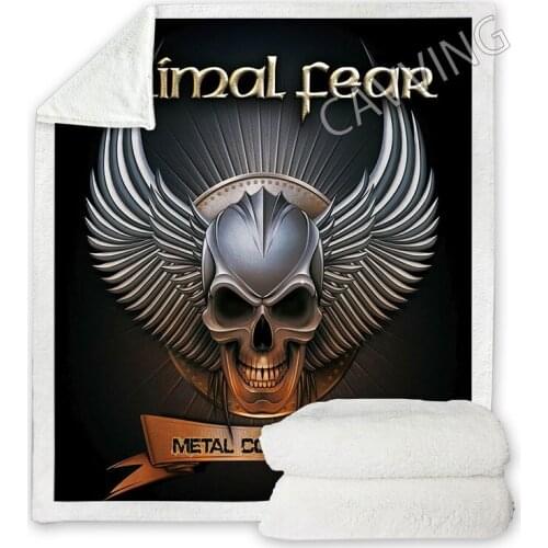 Primal Fear Band 3D Printed Sherpa Blanket Rectangle Blanket Home Textiles Fleece Wearable Blanket Throw Blanket for Sofa Bed