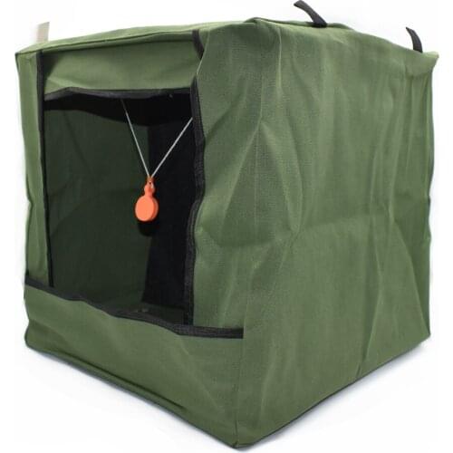 Foldable Slingshot Target Box Canvas Recycle Shooting Archery Hunting Catapult Trap Holder Slingshot Training for Child Adult