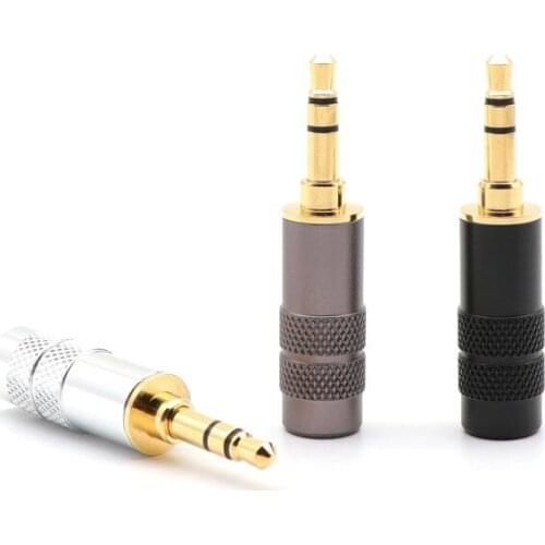 Welding Stereo 3.5mm 3 Pole Repair Headphone Jack Plug Cable Audio Headphones Audio Jack Plug Connector Soldering