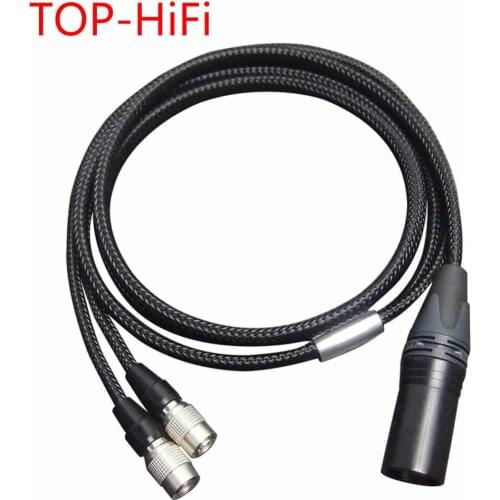 TOP-HiFi Free Shipping 4-pin XLR Balanced Headphone Headset Upgrade Cable for Mr Speakers Ether Alpha Dog Earphones