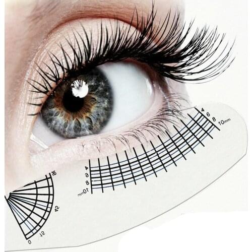 5pcs Training Tool Maquillaje Eyelash Ruler Length Curl Measure Beauty Kit Eyebrow Card Pre-Care Makeup Tools