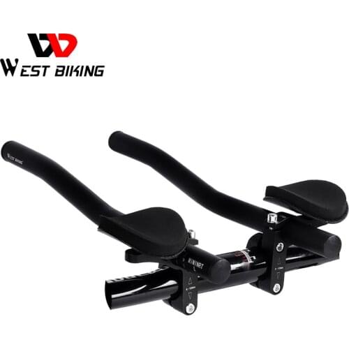 Bicycle Rest TT Handlebar Clip on Aero Bars Handlebar Extension Triathlon Aerobars Tri Bars MTB Road Bike Cycling Rest Handlebar