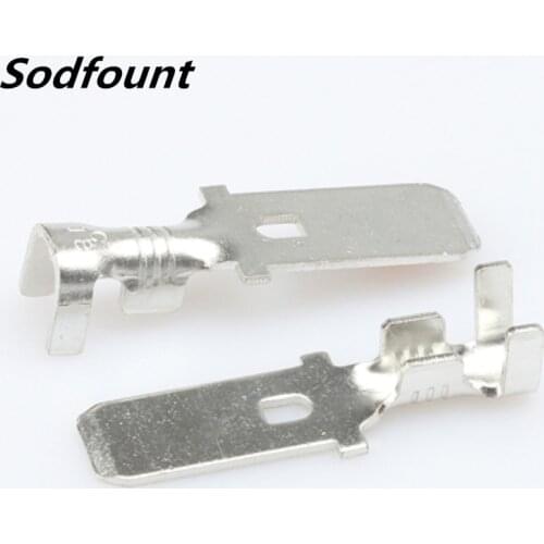 100pcs H62 brass tinned 7.8mm automotive terminal Automotive connector male terminal DJ615-7.8C