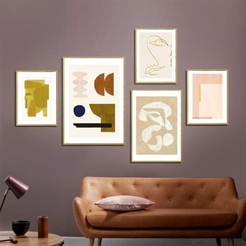 Scandinavia Abstract Line Canvas Painting Poster and Prints Gallery Wall Art Pictures for Living Room Nordic Interior Home Decor