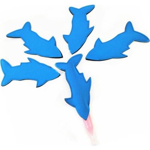 Shark Neoprene Popsicle Holder Koozies Fish Ice Pop Sleeves Freezer Blanks Kids Summer Birthday Party Favors LX7438