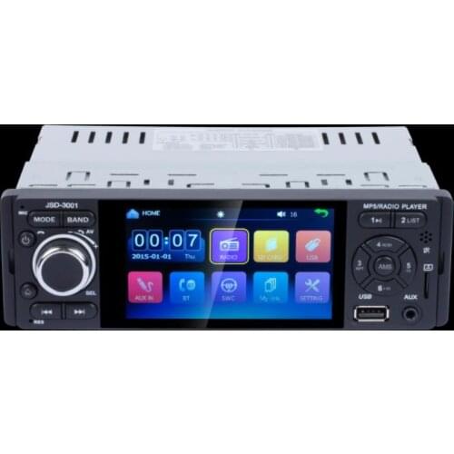 10pcs Touch Screen Bluetooth Car Radio 1 Din Mirror Link Stereo Audio MP5 Video Player USB MP3 TF JSD-3001