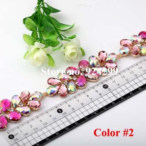 Free Shipping 5 yards Acrylic and Rhinestone Trim, Rhinestone Bridal Applique,Wedding Applique,Rhinestone Chain TONG057