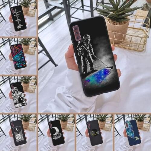 Phone Case For Samsung Galaxy A6 A8 Plus 2018 Silicone Soft Astronaut Space Back Cover For Samsung A6 A7 A8 2018 A3 A5 2016 2017